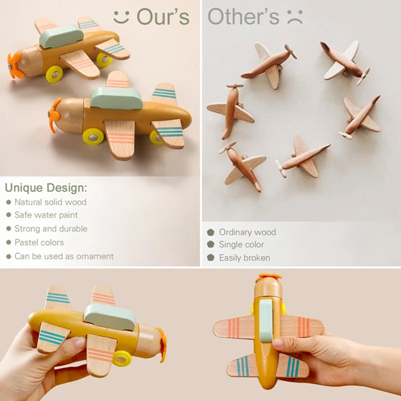 Skyward Wooden Airplane Blocks