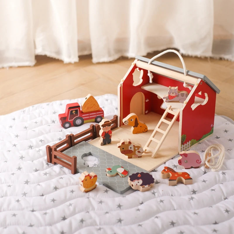 Farmyard Adventure Montessori Scene Puzzle Set