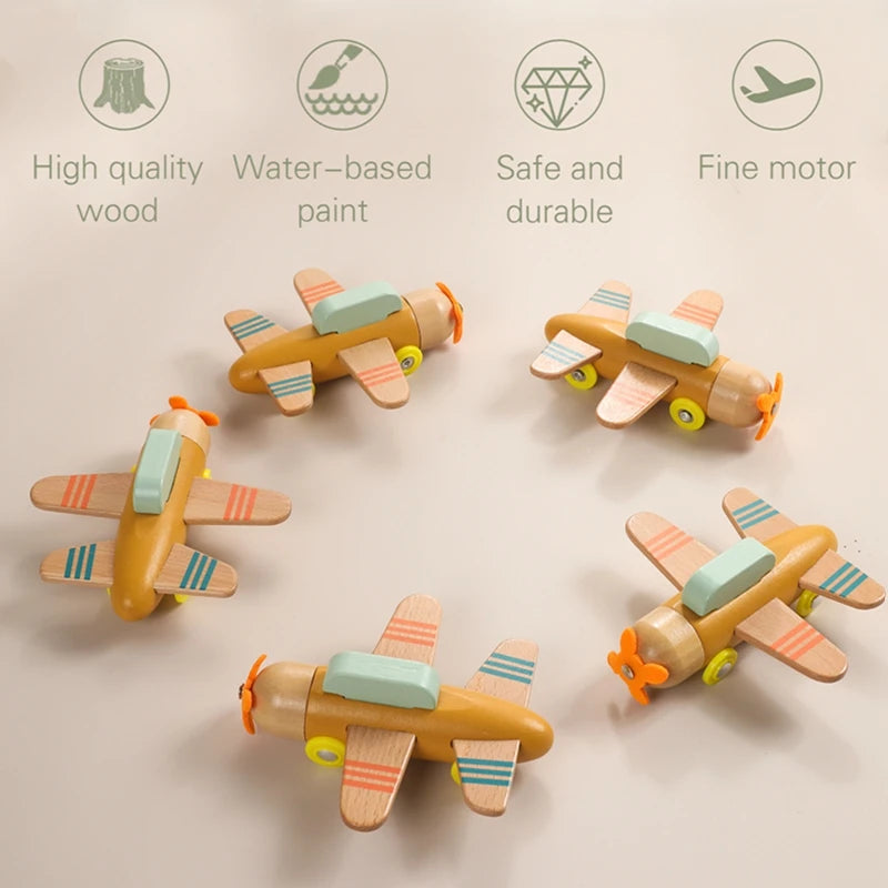 Skyward Wooden Airplane Blocks