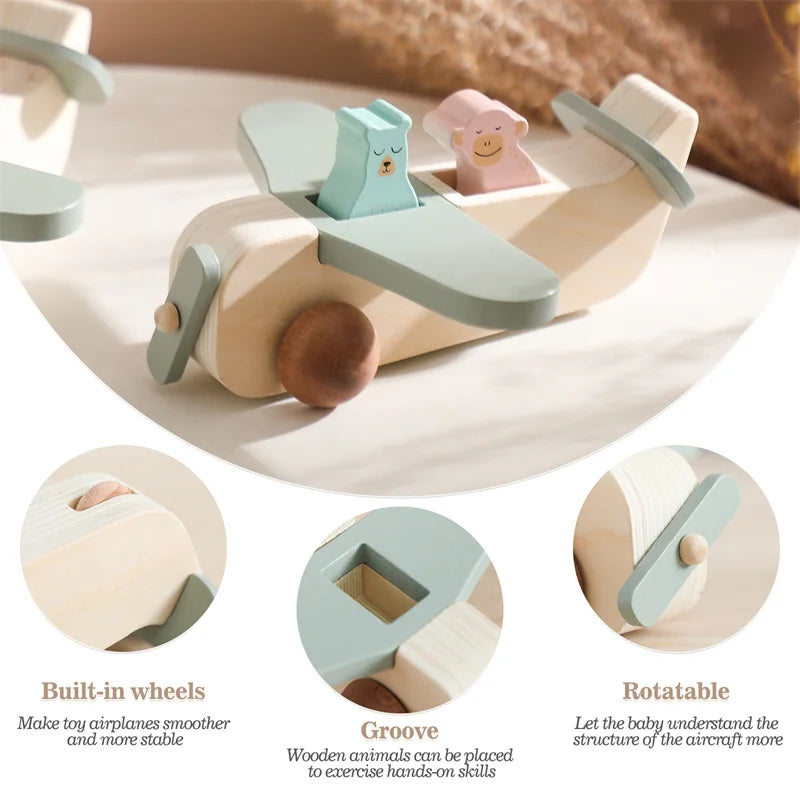 Skyward Wooden Airplane Blocks