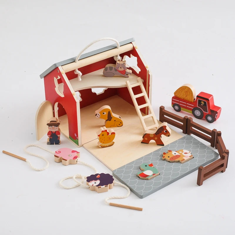 Farmyard Adventure Montessori Scene Puzzle Set