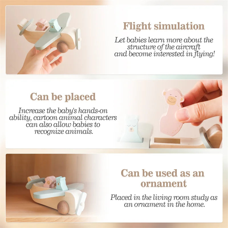 Skyward Wooden Airplane Blocks