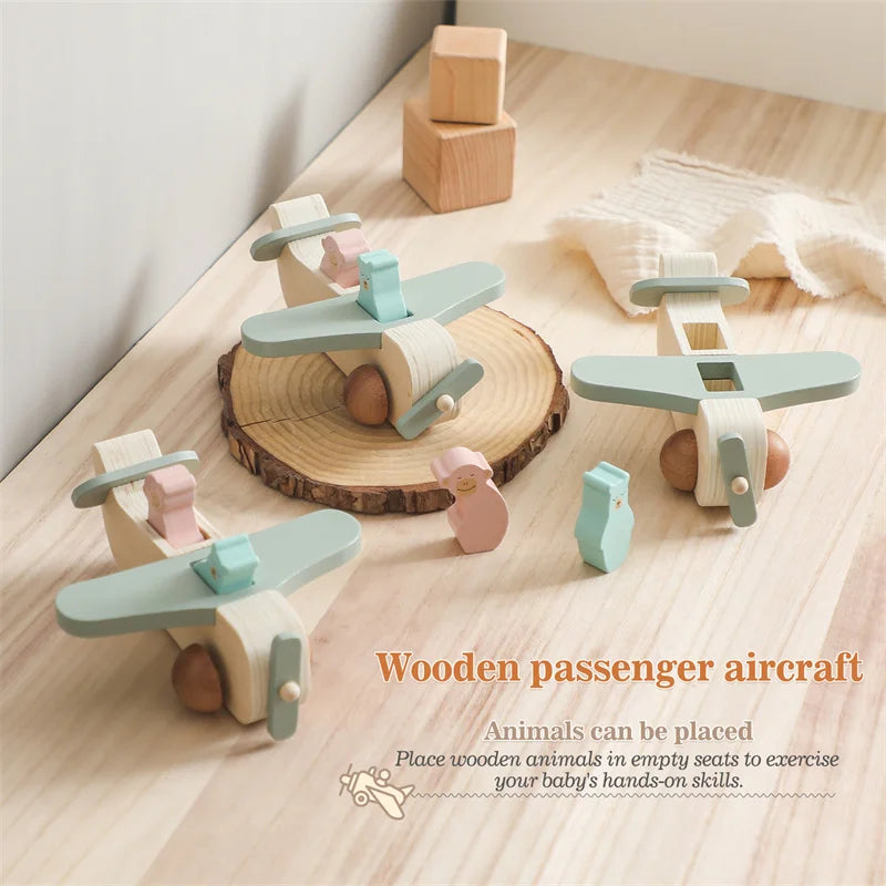 Skyward Wooden Airplane Blocks