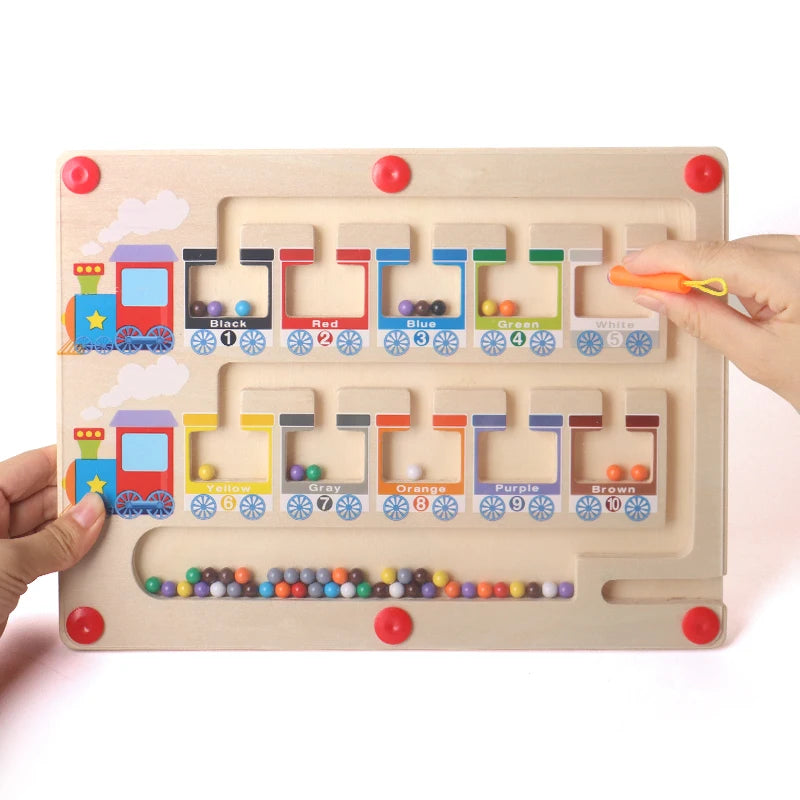 Magnetic Color and Number Maze