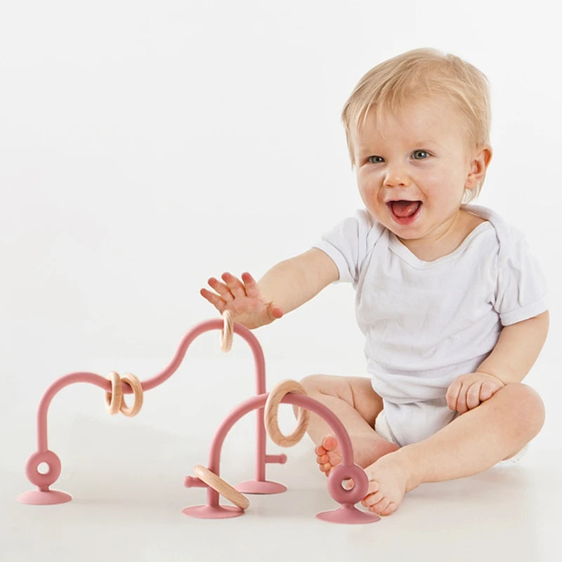 Wood Ring Soft Teether Toy